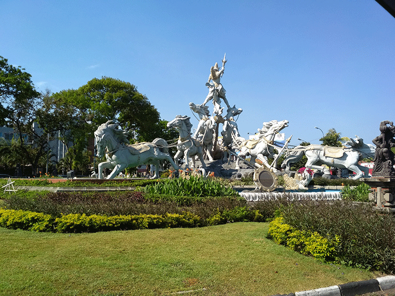 statue near denpasar airport