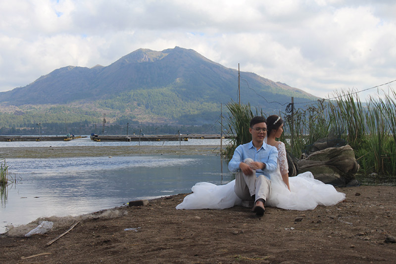 batur lake in kintamani bali
