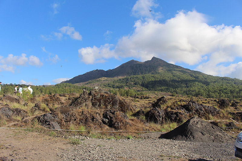 mount batur in kintamani bali